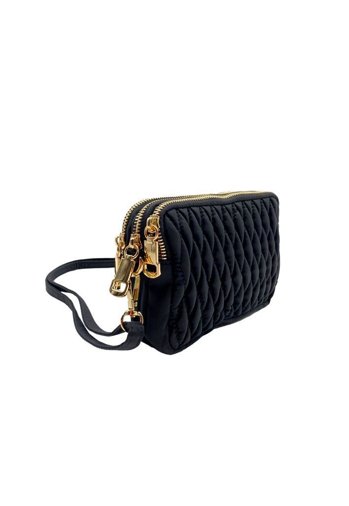 Cartera Tela Negro CRU37-1