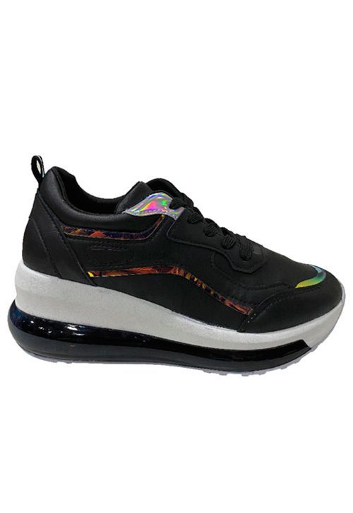 Zapatilla Ecocuero ZAY76 Negro