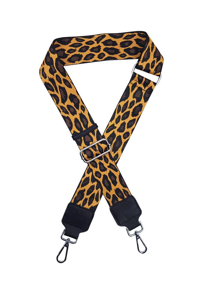 Correa de Cartera Strap Print Amarillo - Café-0