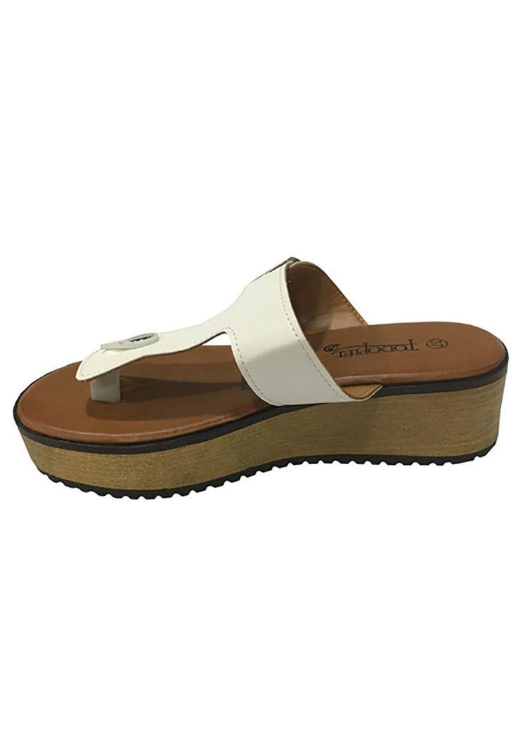 Sandalia cuero ecológico Blanca ZAV92-4