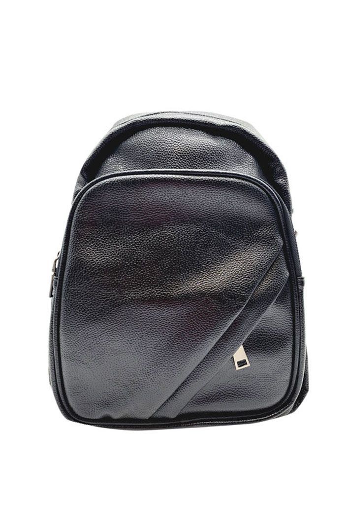 Mochila Cuero Negro CRU74-0