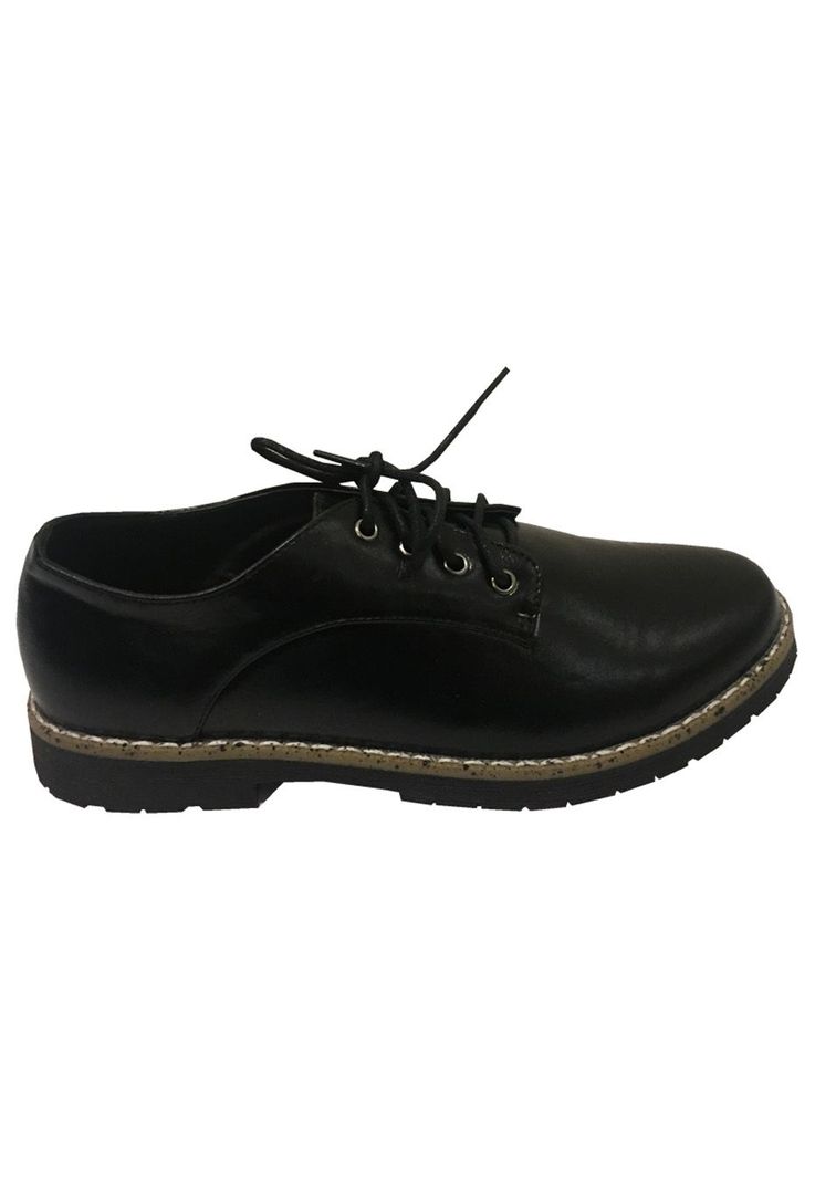 Zapato Escolar Ecocuero  ZAV52 Negro-0