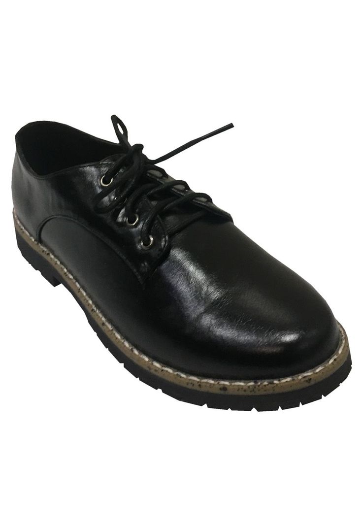Zapato Escolar Ecocuero  ZAV52 Negro-1