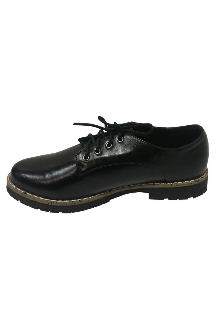 Zapato Escolar Ecocuero  ZAV52 Negro-4