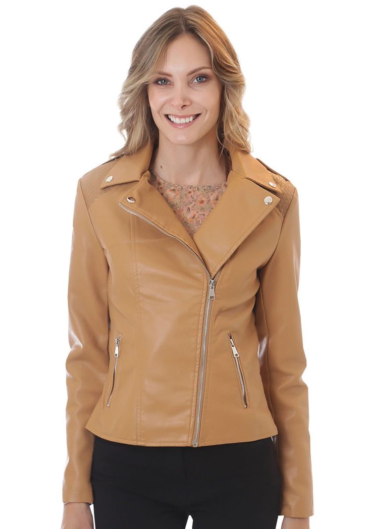 Chaqueta Ecocuero CHG50 Camel-0