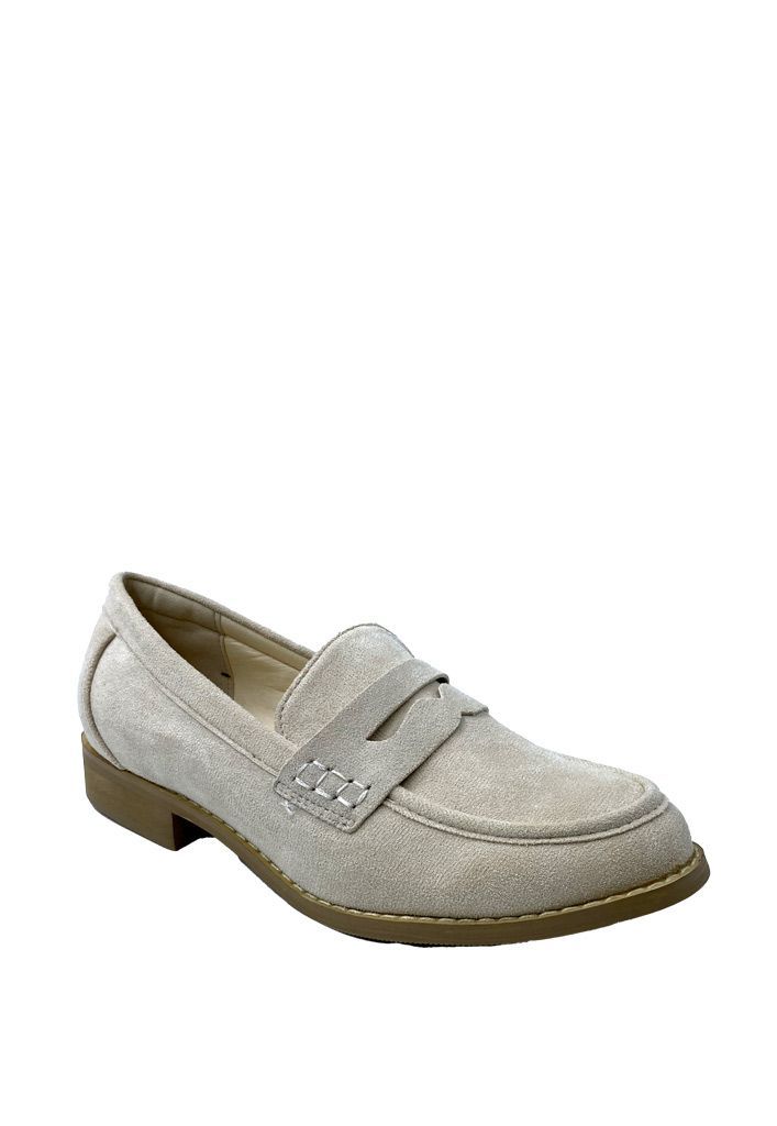 Mocasin Gamuza ecológica ZB008 Beige-1