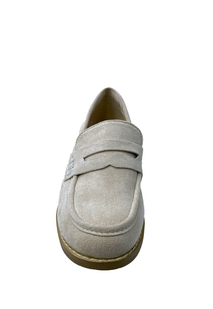 Mocasin Gamuza ecológica ZB008 Beige-2