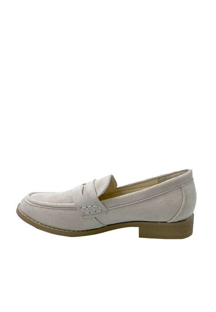 Mocasin Gamuza ecológica ZB008 Beige-4