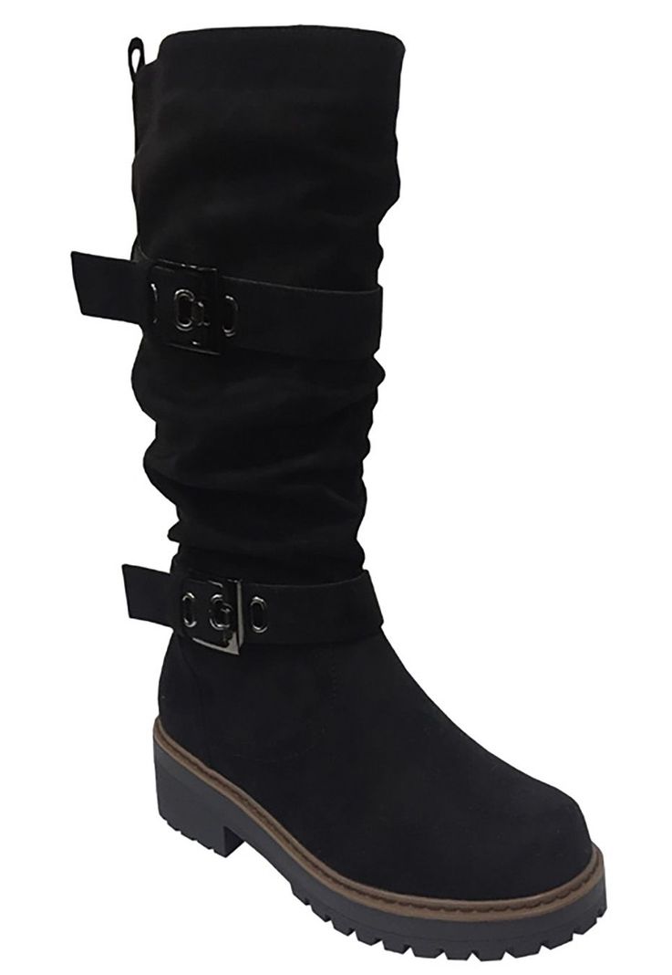 Bota Gamuza Ecológica ZAV21 Negro-1