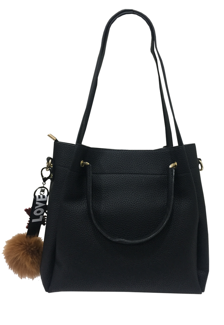 Cartera Cuero Ecológico CRO51 Negro-0