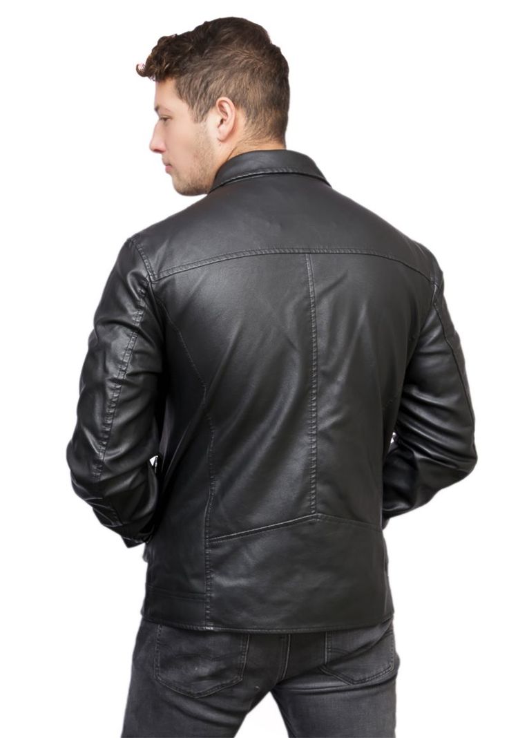 Chaqueta Ecocuero CHF98 Negro-2
