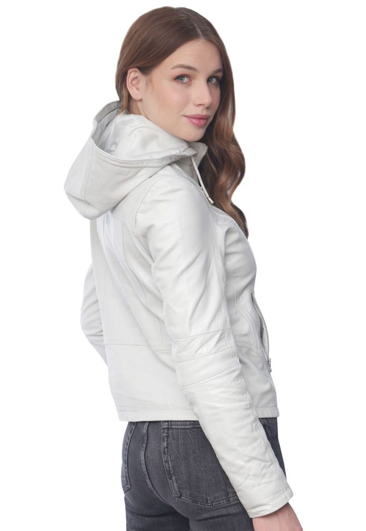 Chaqueta Cuero CHG13 Blanco-1