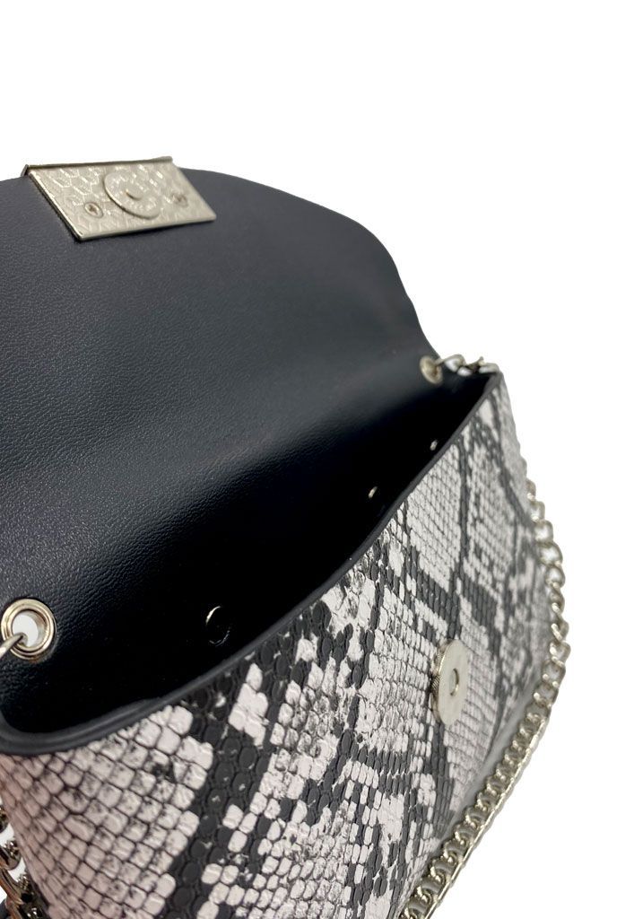 Cartera de fiesta Ecocuero Negro CRS87-4