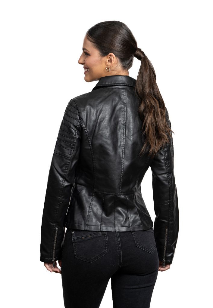 Chaqueta CHG81 Ecocuero Negro-2
