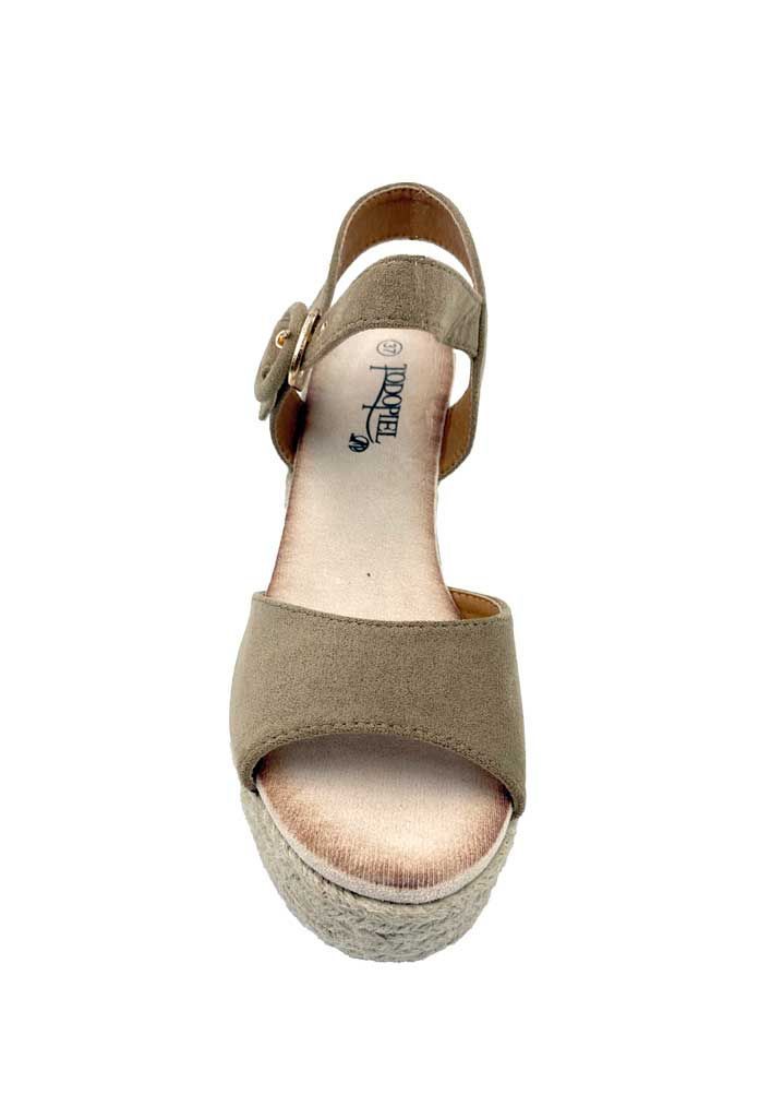 Sandalia Gamuza ecológica ZB019 Beige-2