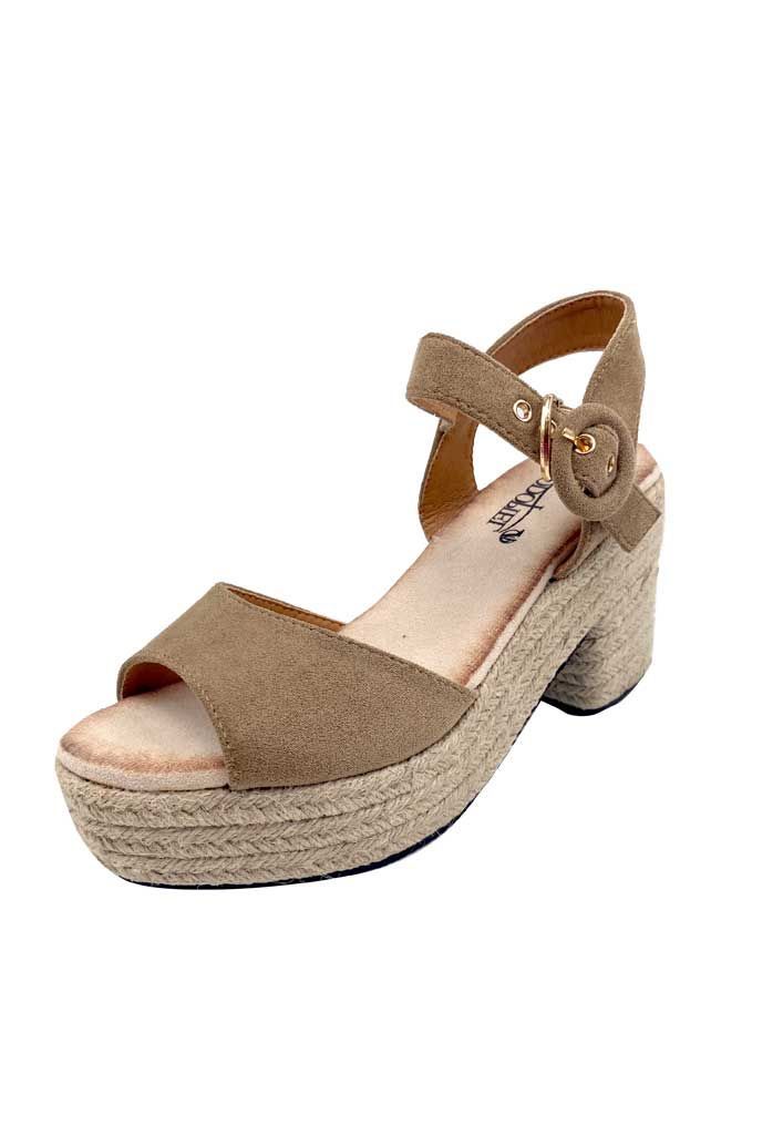 Sandalia Gamuza ecológica ZB019 Beige-3