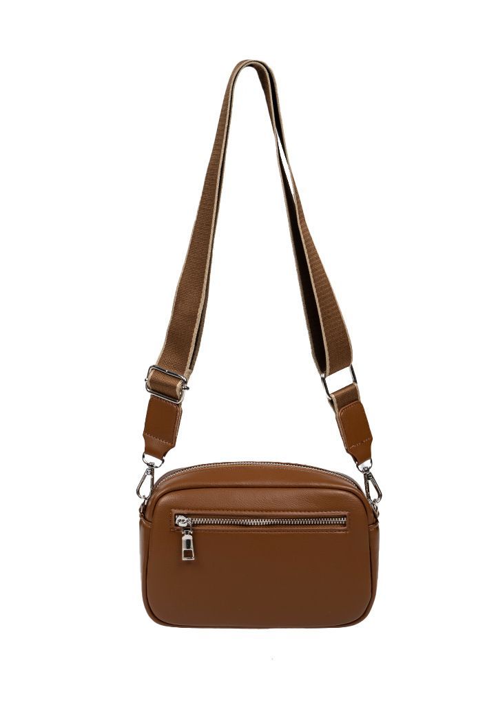 Cartera ecocuero CRU32 Cafe-1