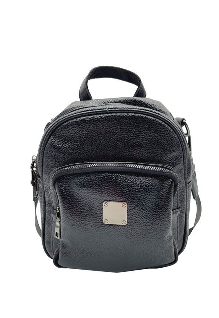Mochila Cuero Negro CRU75-0