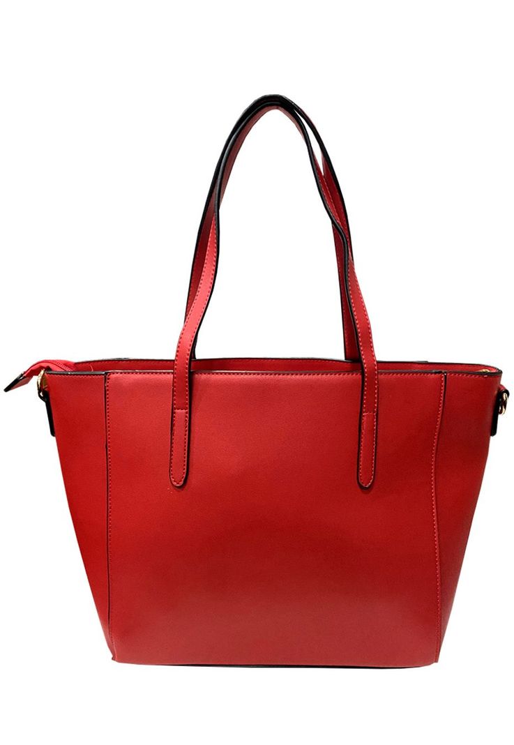Cartera Cuero Ecológico CRT58 Rojo-2