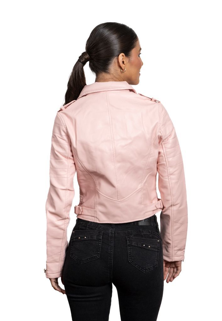 Chaqueta CHG80 Ecocuero Rosado-2