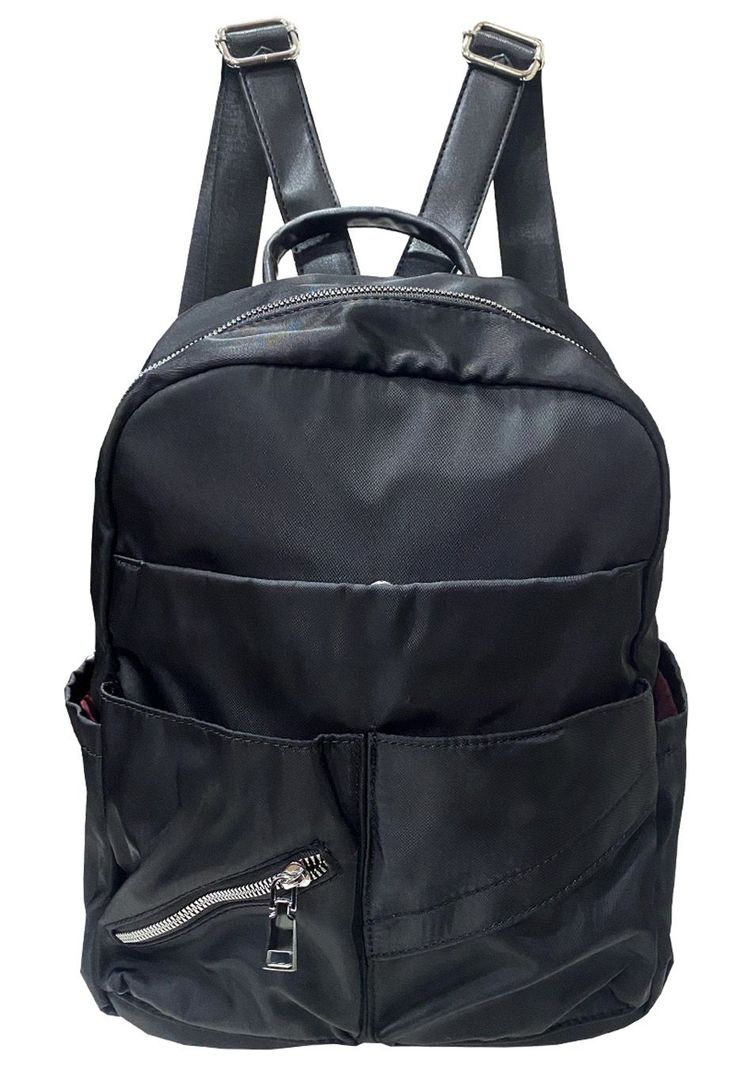 Mochila Cuero Ecológico CRU28 Negro-0