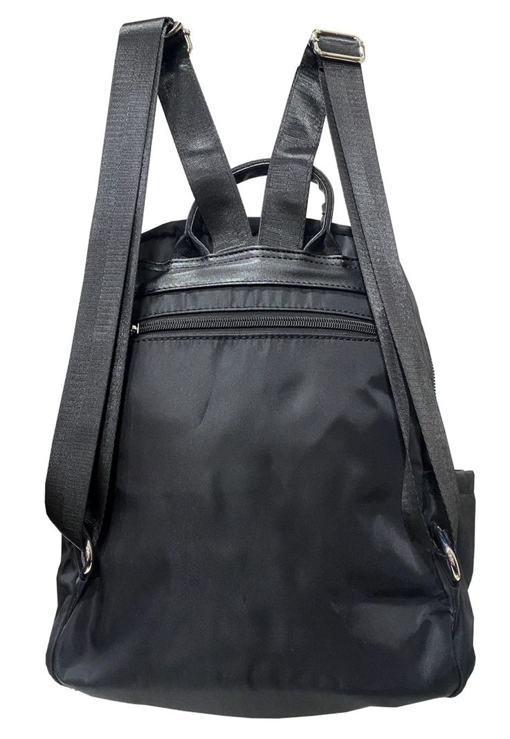 Mochila Cuero Ecológico CRU28 Negro-2