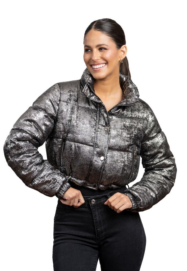 Parka CHG77 Poliéster Plata-0