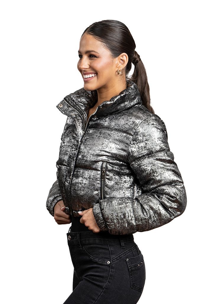 Parka CHG77 Poliéster Plata-1