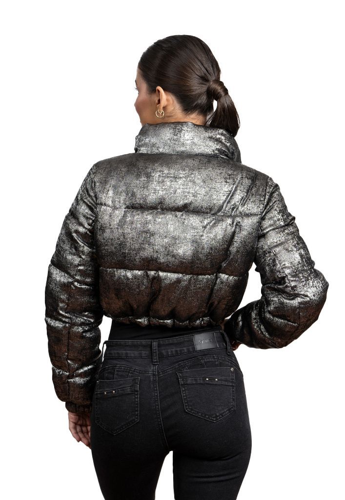 Parka CHG77 Poliéster Plata-2