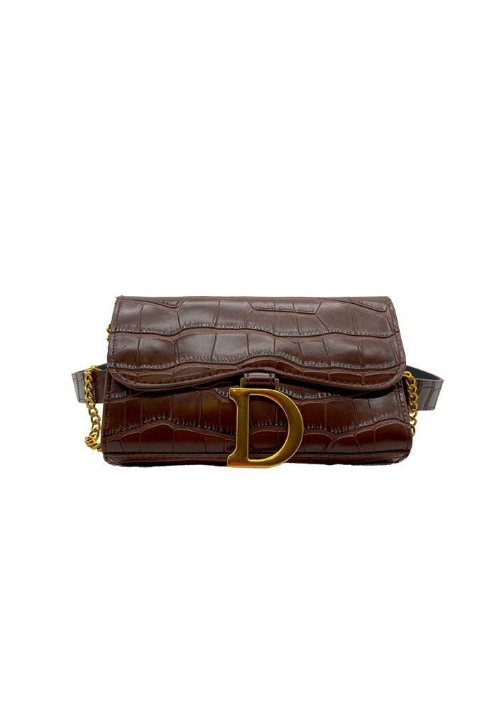 Cartera Ecocuero Café CRU12-0