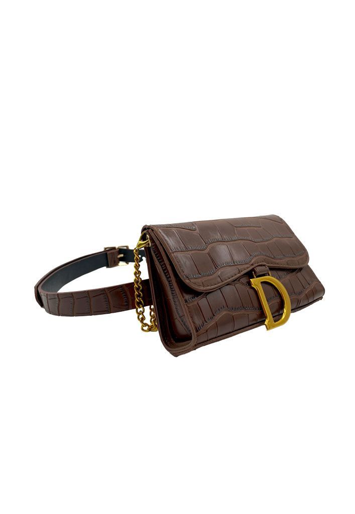 Cartera Ecocuero Café CRU12-1
