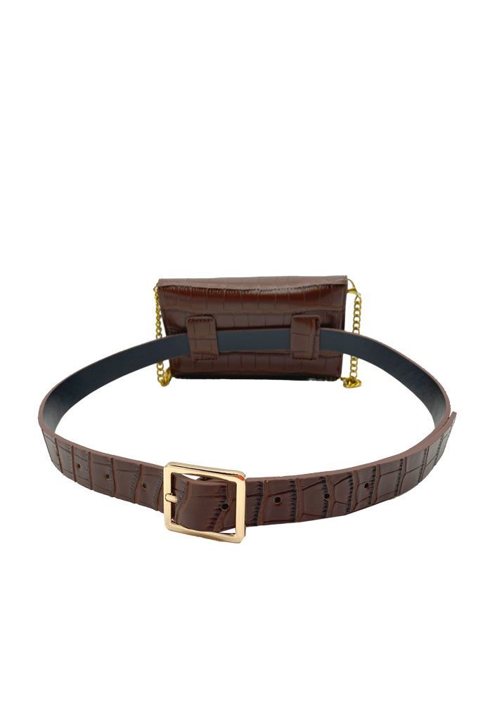 Cartera Ecocuero Café CRU12-2