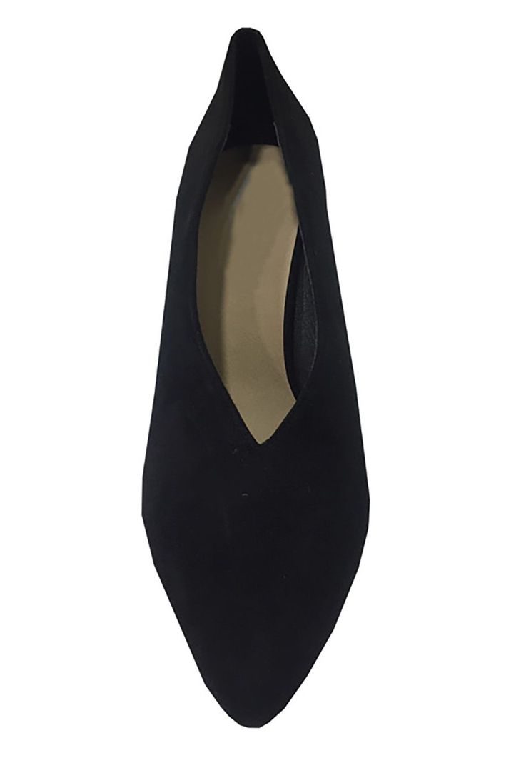 Zapato Reina Gamuza Ecológica  ZAW52 Negro-2