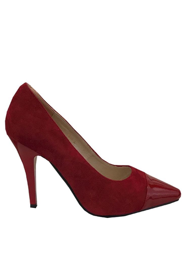 Zapato Reina Gamuza ZAT49 Rojo-0