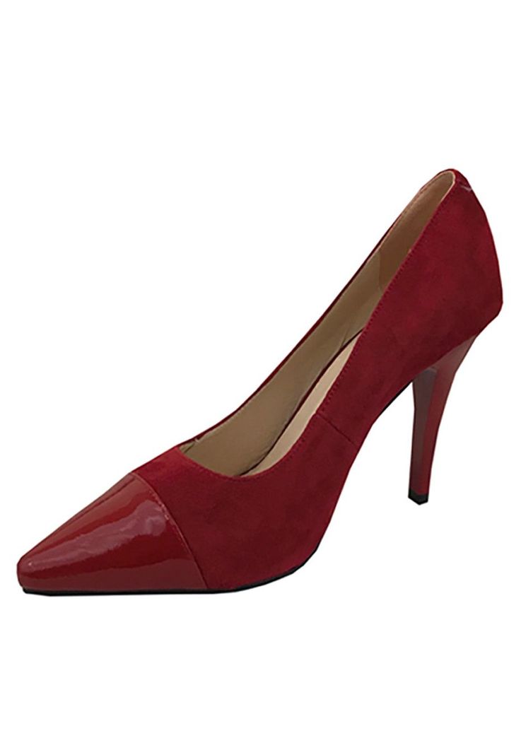 Zapato Reina Gamuza ZAT49 Rojo-2