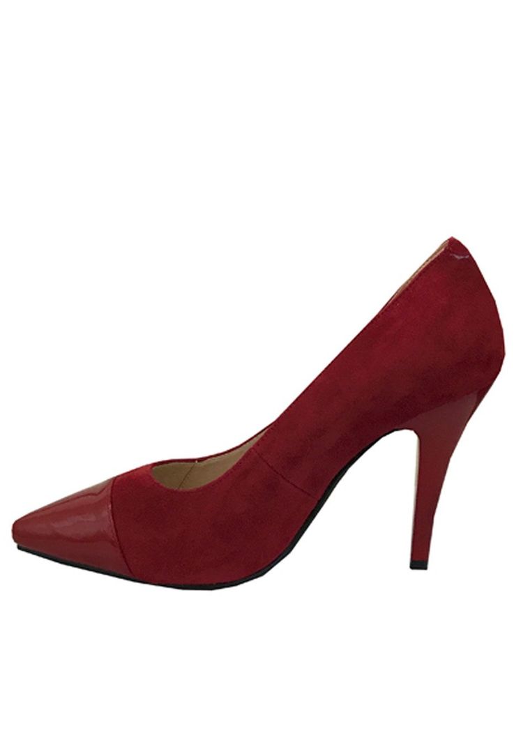 Zapato Reina Gamuza ZAT49 Rojo-3
