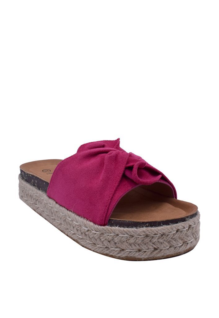 Sandalia Gamuza Ecológica ZAY95 Fucsia-1