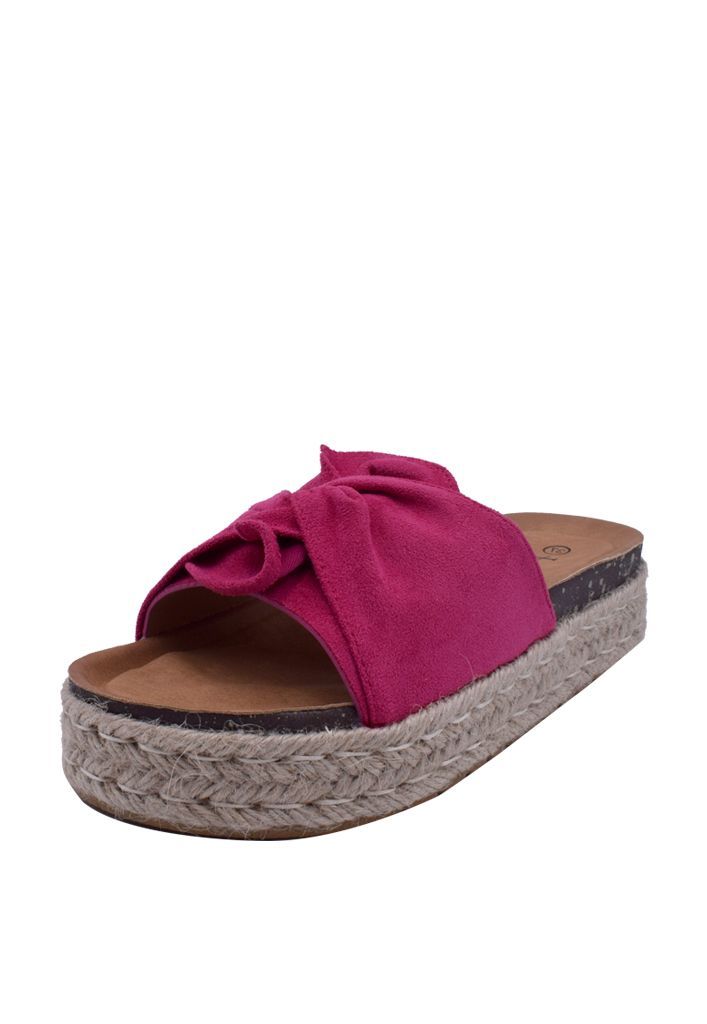 Sandalia Gamuza Ecológica ZAY95 Fucsia-3