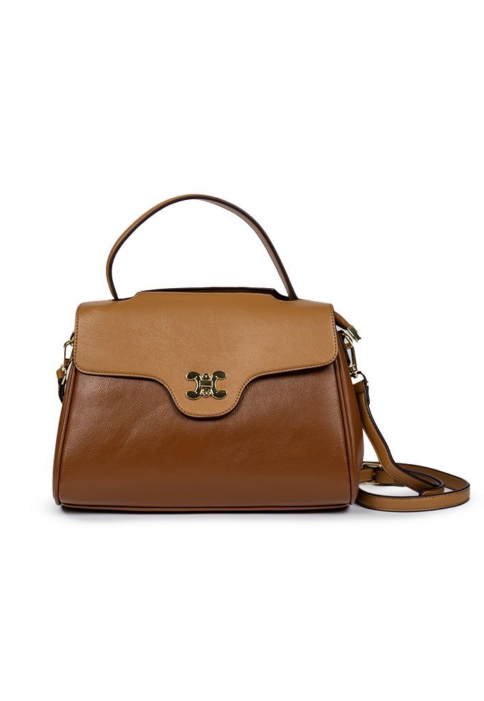 Cartera ecocuero CRU98 Camel-0