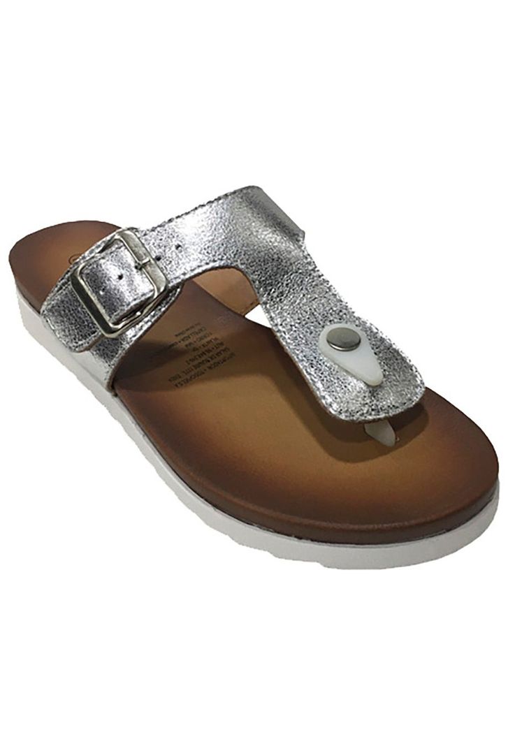 Sandalia Ecocuero  Plata ZAV78-1