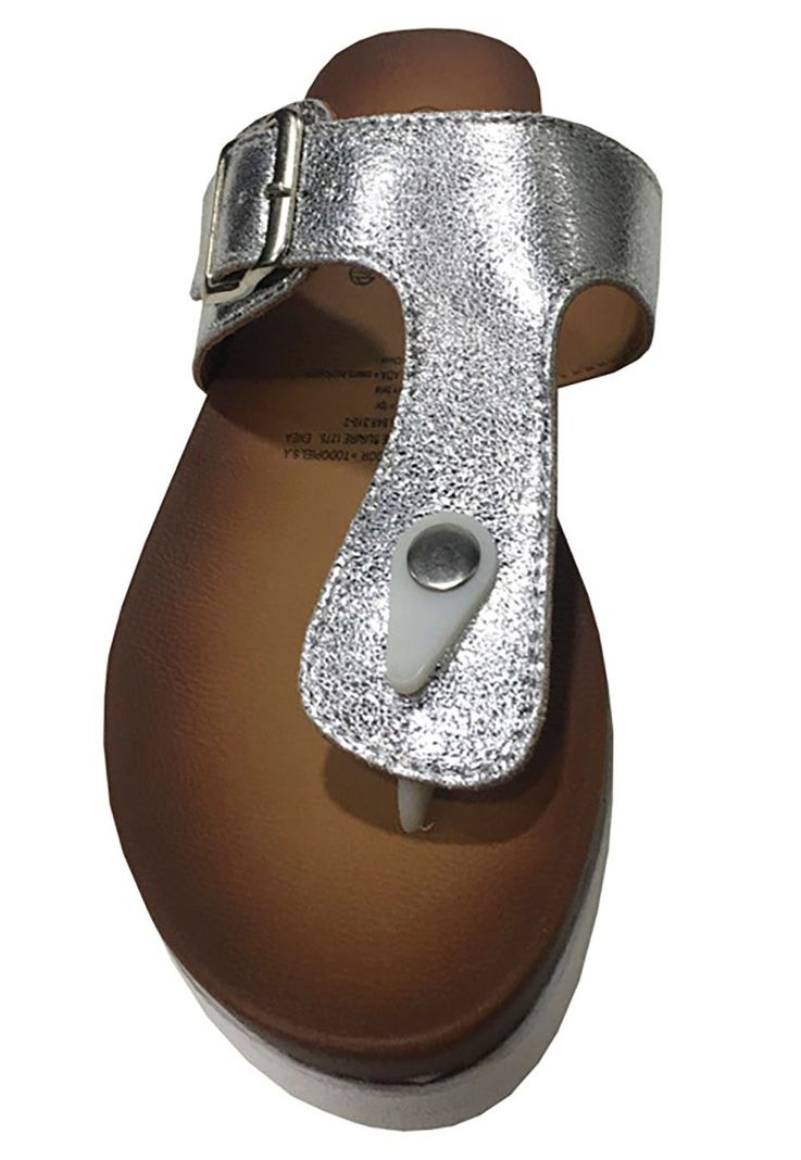 Sandalia Ecocuero  Plata ZAV78-2