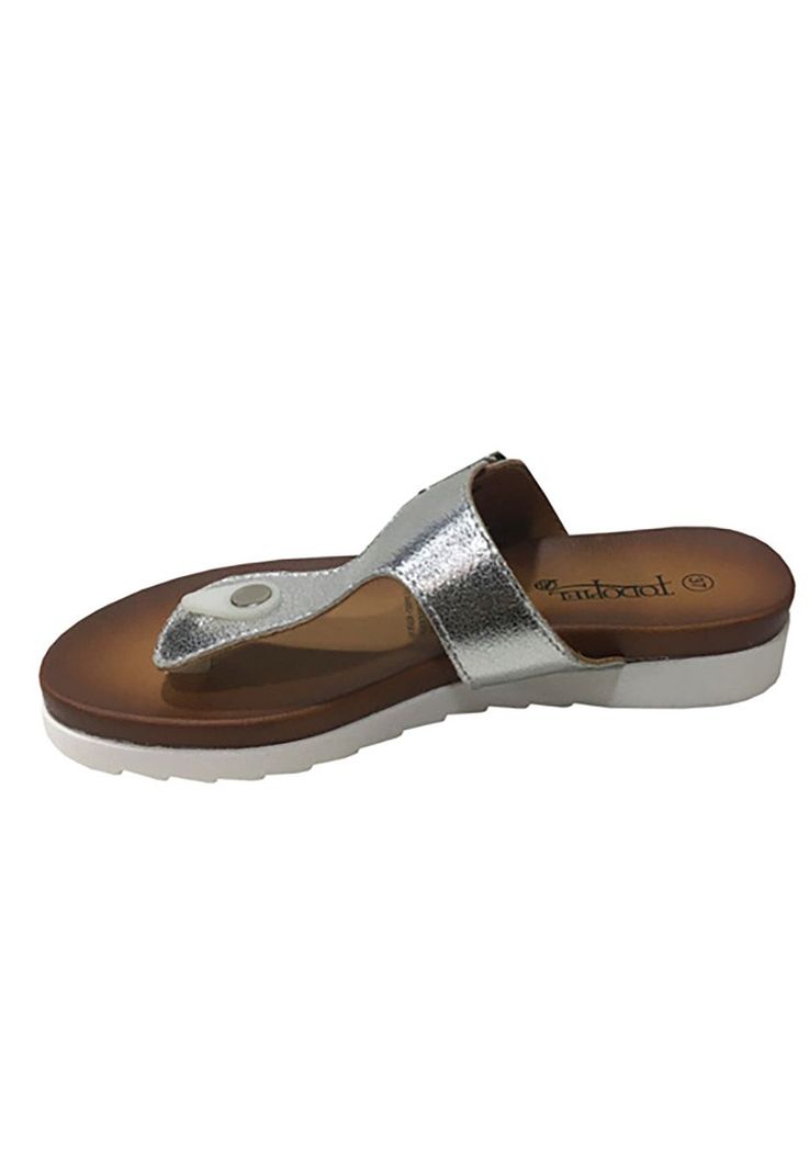 Sandalia Ecocuero  Plata ZAV78-4
