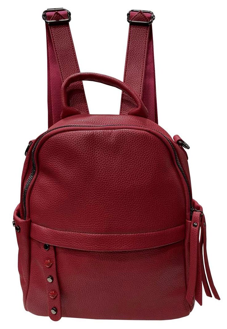 Mochila Cuero CRU45 Rojo-0