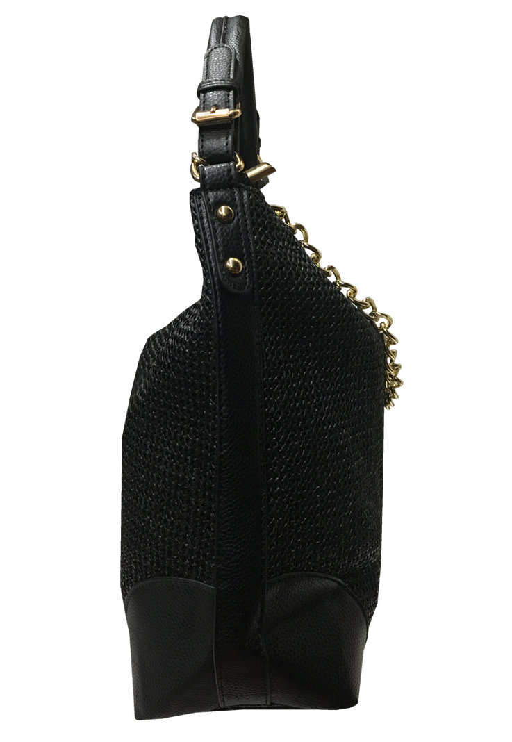 Cartera Cuero Ecológico CRO28 Negro-1
