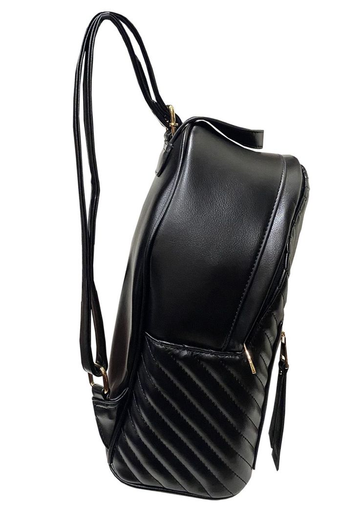 Mochila Cuero Ecológico CRU07 Negro-1