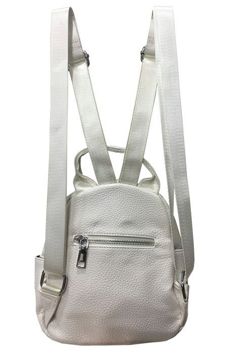 Mochila Cuero CRT19 Blanco-2