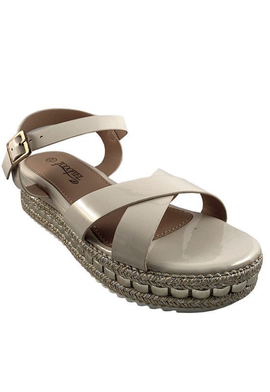 Sandalia Gamuza Ecológica ZAY92 Beige-1