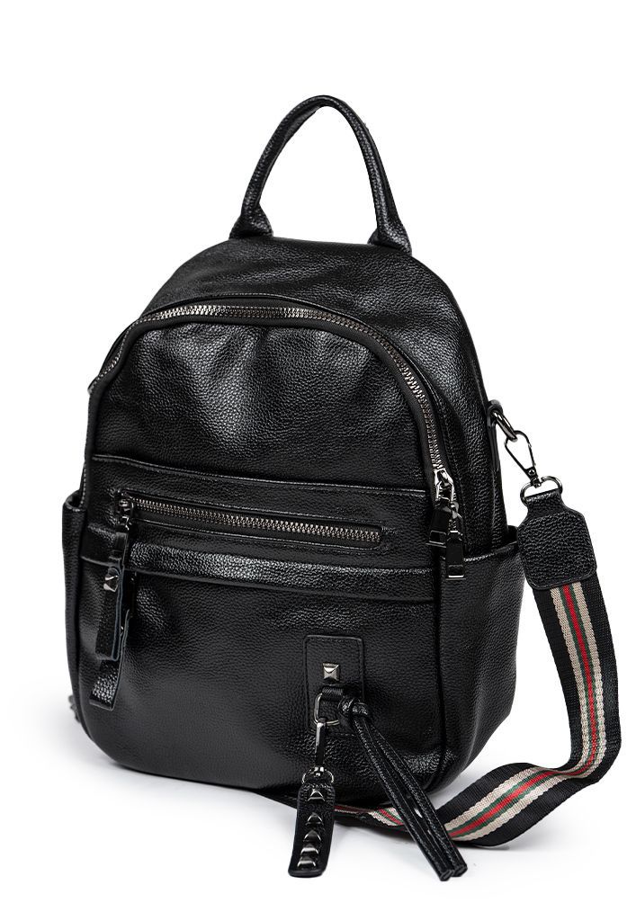 Mochila cuero CRU44 Negro-1