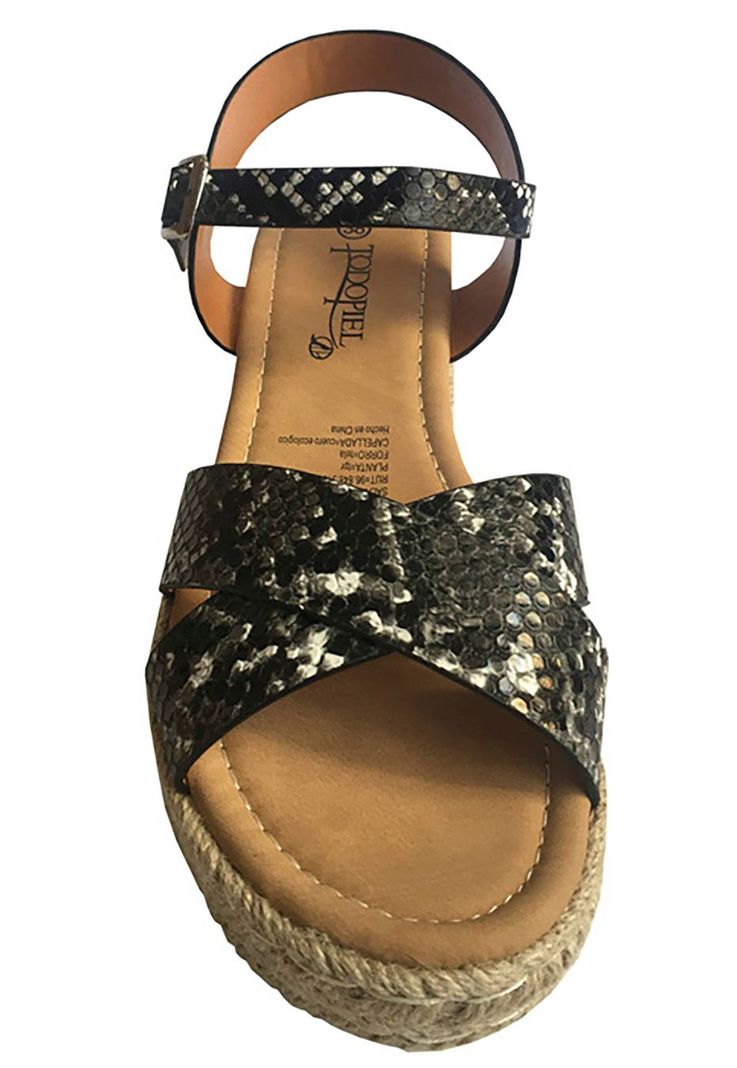 Sandalia Ecocuero ZAX35 Snake Black-2