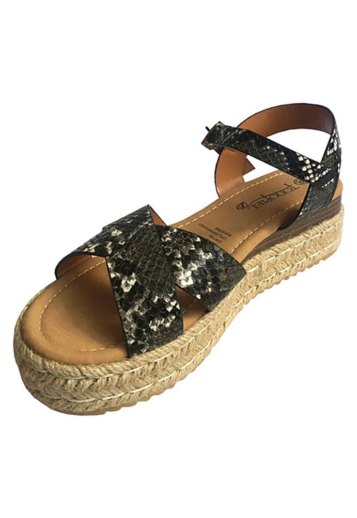 Sandalia Ecocuero ZAX35 Snake Black-3